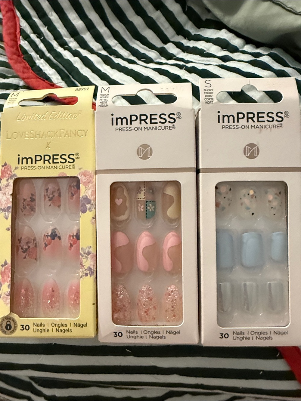 imPRESS bundle of 3 press on nails